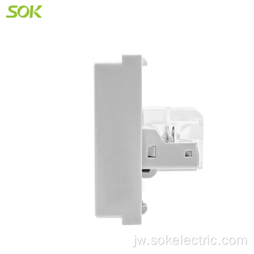 RJ11 4 kabel Tel Socket Outlet Modular kanggo plastik